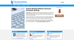 Desktop Screenshot of ezarticlewriting.com