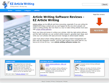 Tablet Screenshot of ezarticlewriting.com